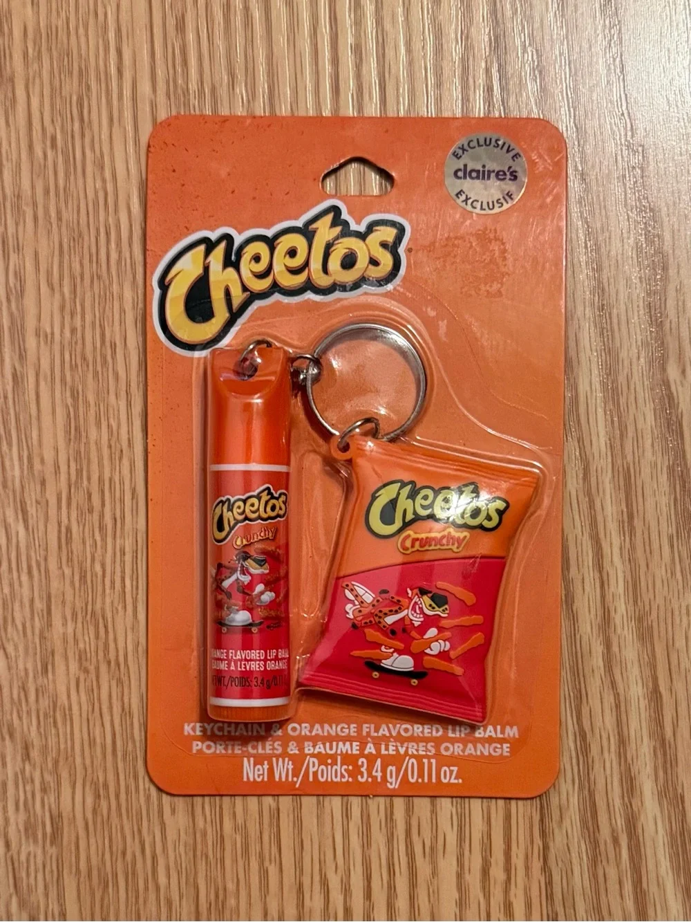Cheetos Keychain and Flavored Lip Balm